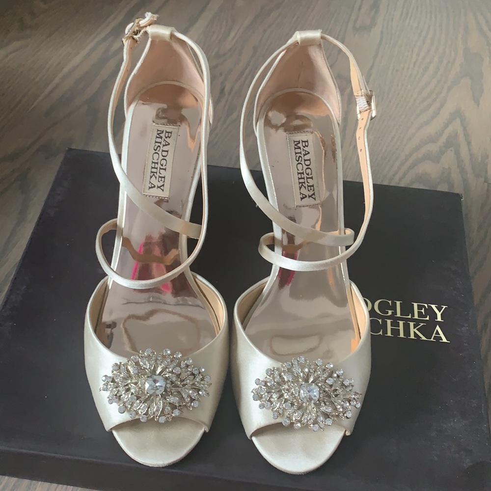 Badgley Mischka Wedding Shoes-Worn one time - Picture 6 of 6